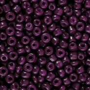 Glas rocailles kralen 8/0 (3mm) Aubergine purple